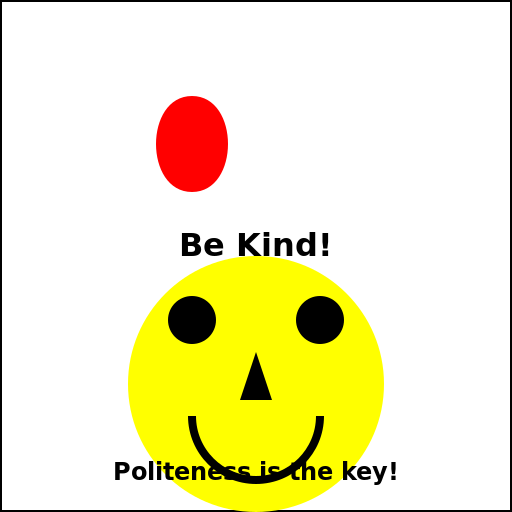 A polite poster - DrawGPT