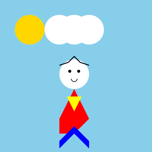 Superhero in the Sky - DrawGPT