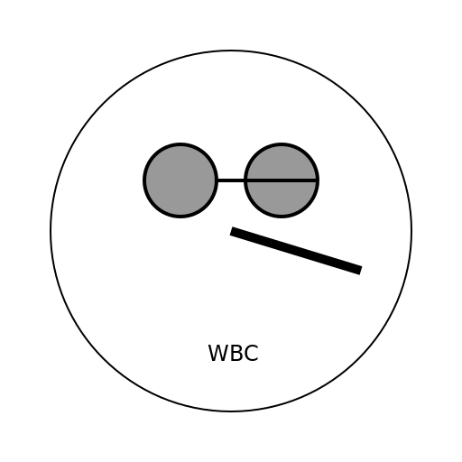 White Blood Cell with a Gun and Glasses - DrawGPT