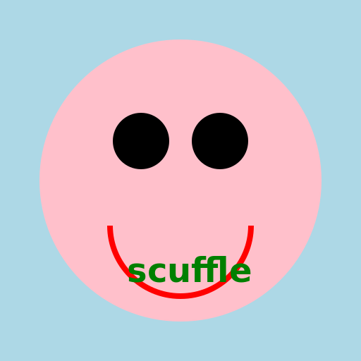 Pfp where is written scuffle in green - DrawGPT