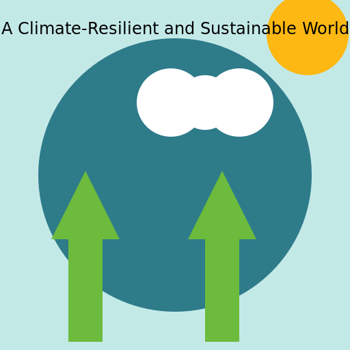 A climate-resilient and sustainable world is the only future - DrawGPT