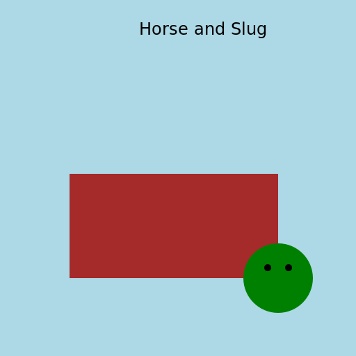 Horse and Slug - DrawGPT
