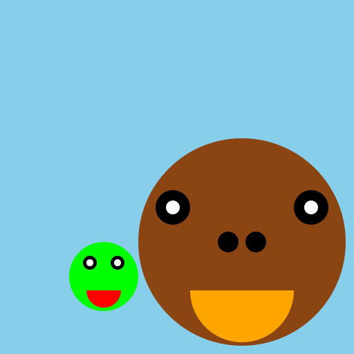 Horse and Slug Friendship - DrawGPT