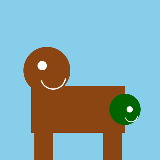 Happy Horse and His Slug Friend - DrawGPT