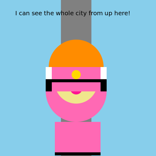 Mount Lady on a Tall Building - DrawGPT