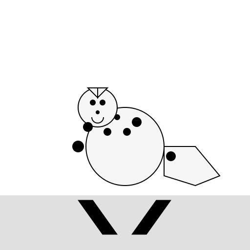 Mascot Snow Leopard on Skis - DrawGPT