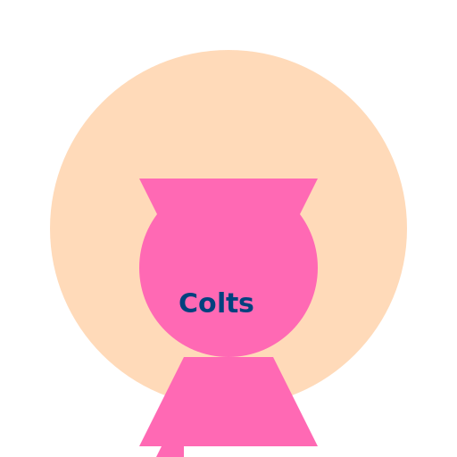 Girl standing on guy's face while wearing an Indianapolis Colts t-shirt - DrawGPT