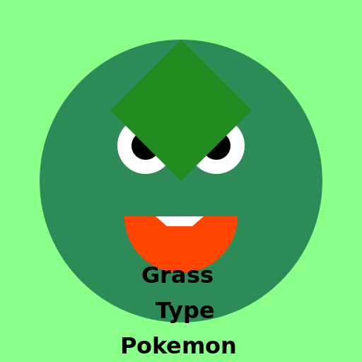 Grass Type Pokemon - DrawGPT