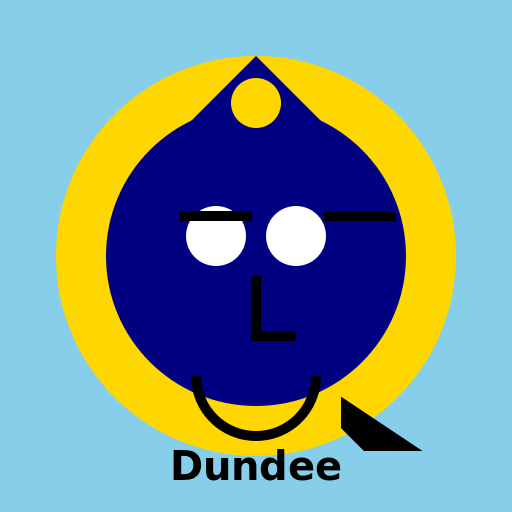 Dodgy Dave Hickman, dyslexic armed police officer from Dundee - DrawGPT