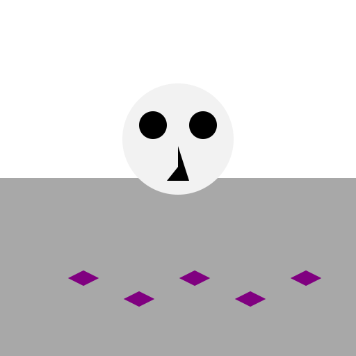 Purple Roses and Skull on Stone Fence - DrawGPT