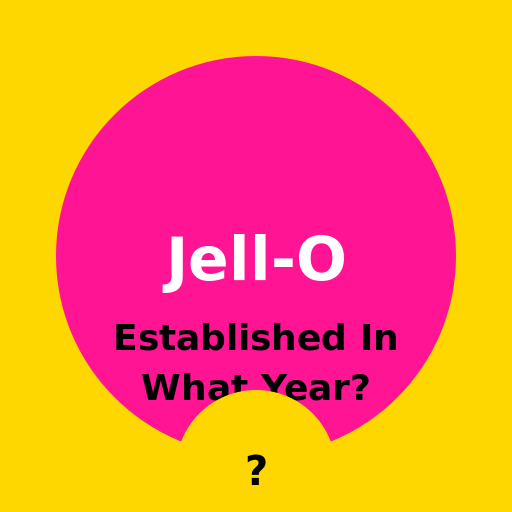 Jell-O Established In What Year? - DrawGPT
