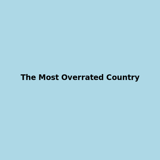 The Most Overrated Country - DrawGPT