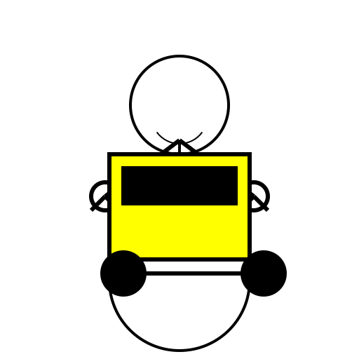 Yellow Taxi Tattoo with Skeleton Driver - DrawGPT