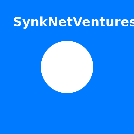 SynkNetVentures - A Trustworthy and Fast Company with a Blue Logo - DrawGPT