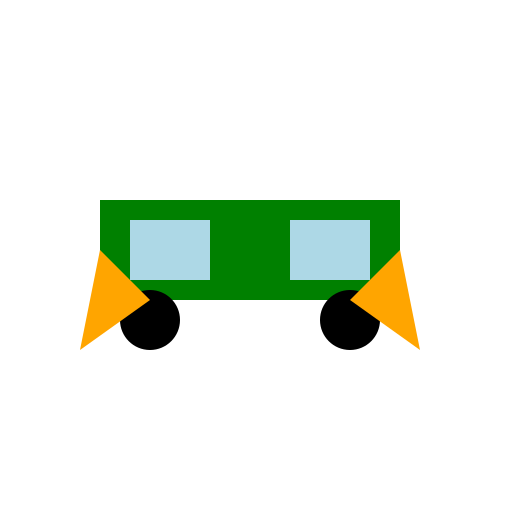 Green Car with Flames - DrawGPT