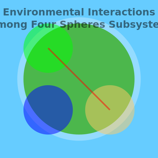 Environmental Interactions Among Four Spheres Subsystem Poster - DrawGPT