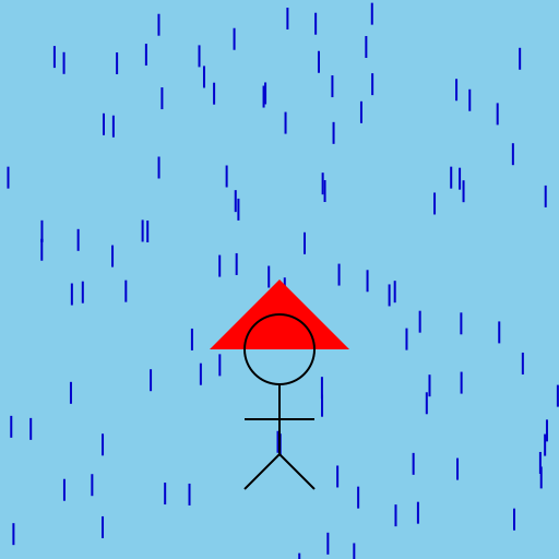 Raining Girl - DrawGPT