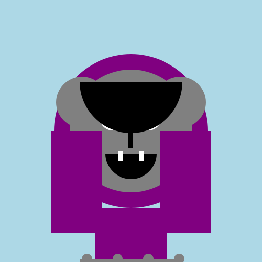 Realistic Purple Gorilla - DrawGPT