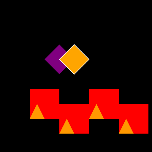 Purple flying tiger flying over a burning village - DrawGPT