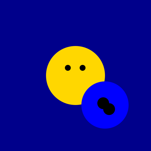 Two Goldfishes in the Deep Ocean - DrawGPT
