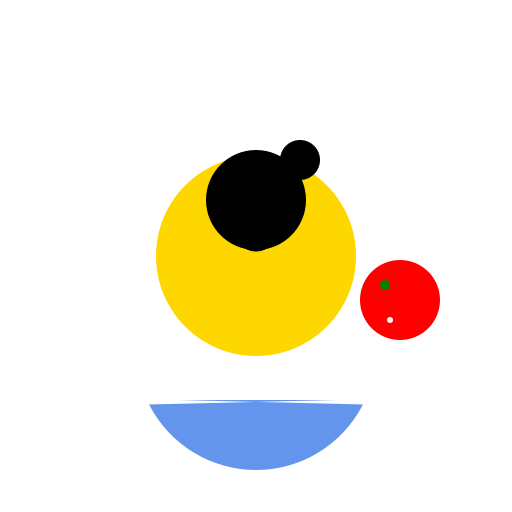 Man Eating Apple - DrawGPT