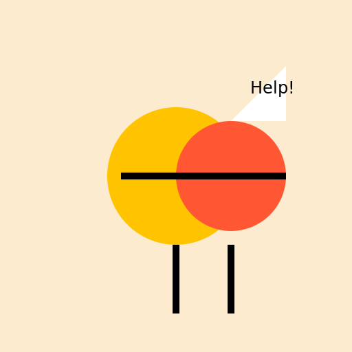 Someone Stuck to Someone - DrawGPT