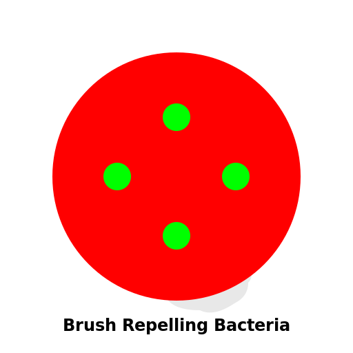 Brush Repelling Bacteria Logo with Caddisfly Sketch - DrawGPT