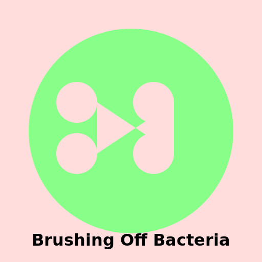 Brushing Off Bacteria Logo - DrawGPT