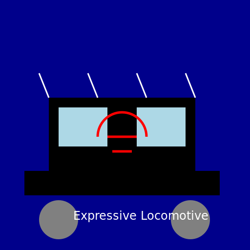 Angry Locomotive T-Shirt - DrawGPT