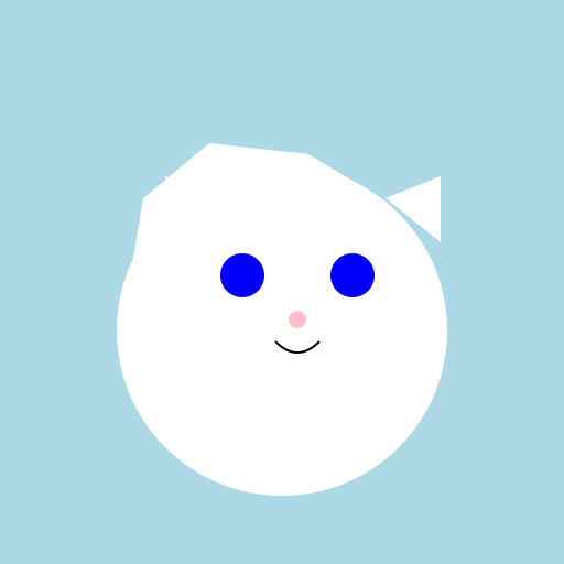 Short White Hair Cat Anime Girl - DrawGPT