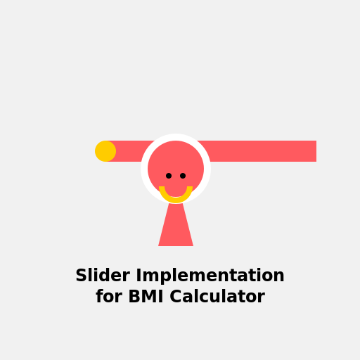 Slider Implementation for BMI Calculator Logo - DrawGPT