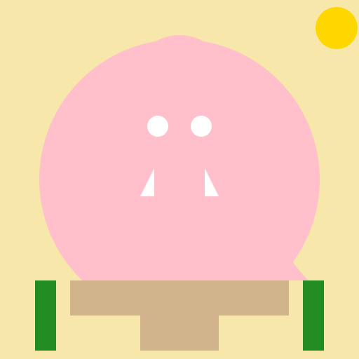 Pink Elephant in the Desert - DrawGPT