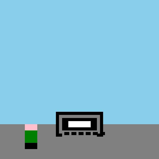 Laptop Running on Street with Short Pants - DrawGPT