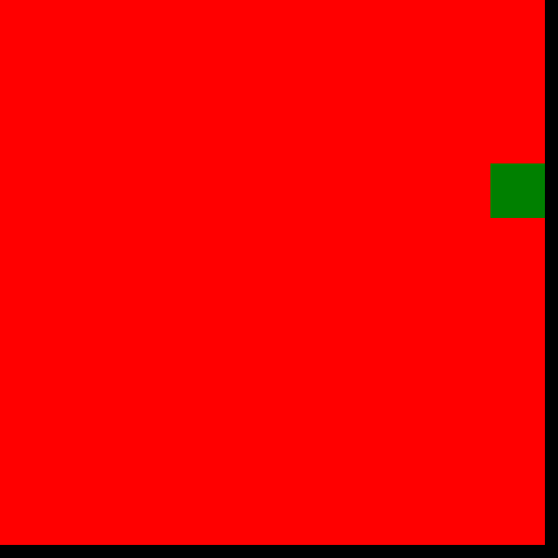 VHS in May 28th, 2023 with all 100 blocks and they are all red except number 40 which is green - DrawGPT