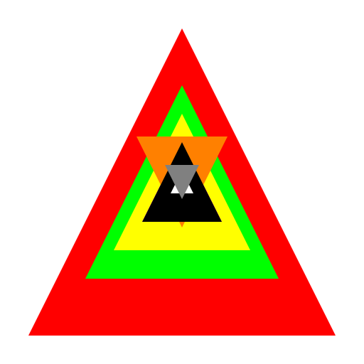 Geometrical Triangle Divided by Layers - DrawGPT