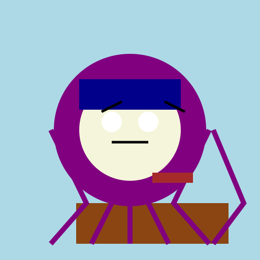 Octo-Dum Dum Dugan perched on a crate with a cigar - DrawGPT