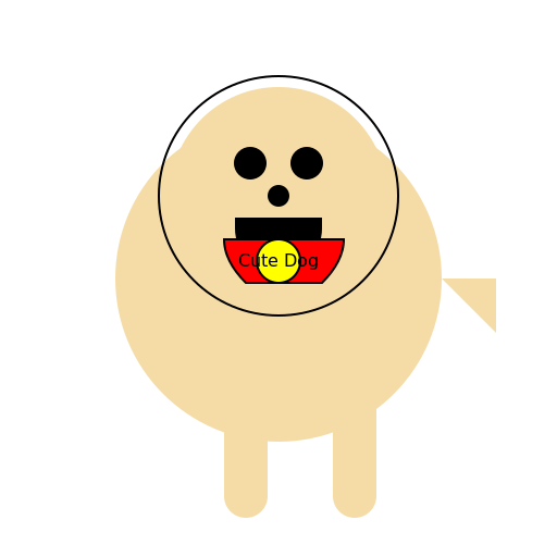 Cute dog - DrawGPT