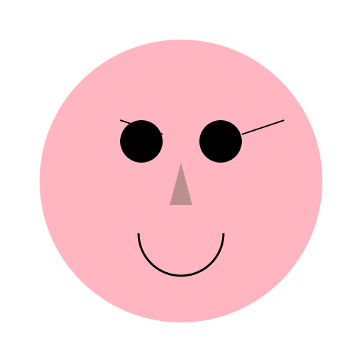 Female Face with Button Nose - DrawGPT