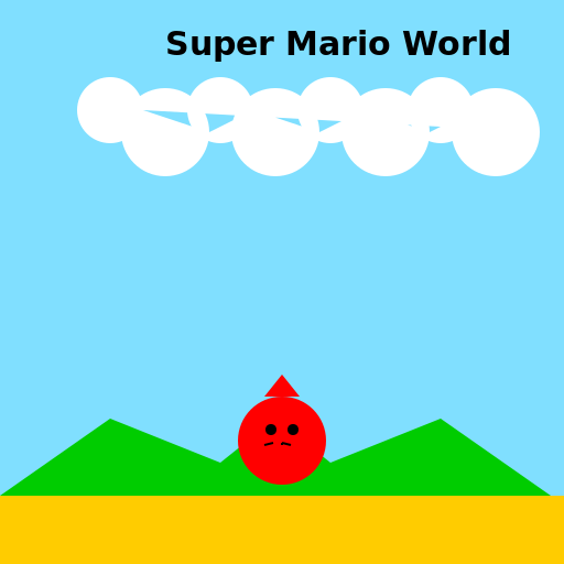Super Mario World Poster Sketch - DrawGPT