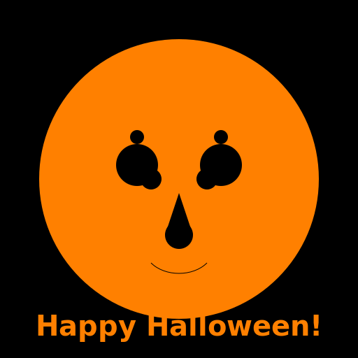Halloween Pumpkin Icon with Details - DrawGPT