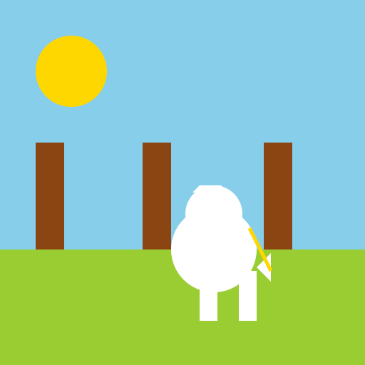 Samoyed Stroll - DrawGPT