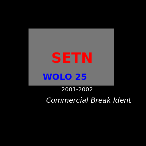 AviSynth VHS of SETN from WOLO 25 commercial break ident 2001-2002 - DrawGPT