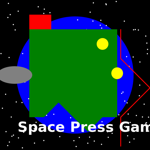 Space Press Game Logo - DrawGPT