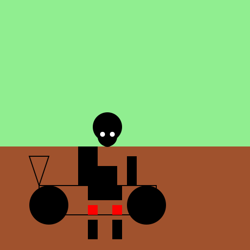 Young Woman on Bicycle Run - DrawGPT