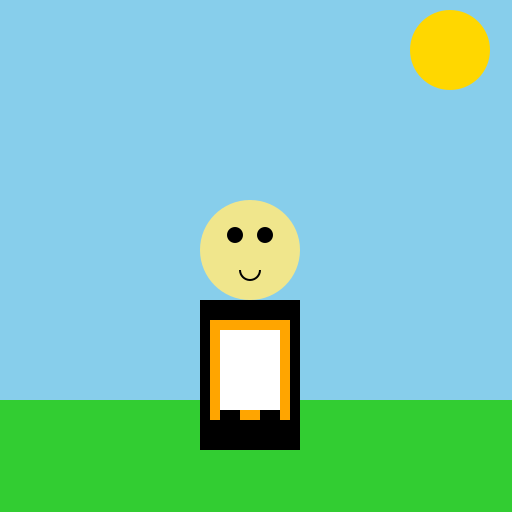 Boy Playing Mobile Game - DrawGPT