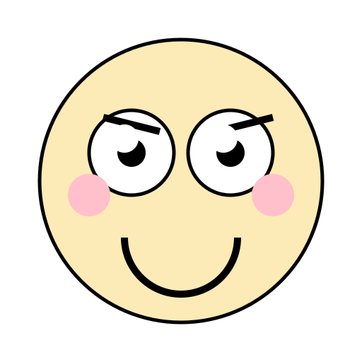 Big-Eyed Cartoon Face Looking Up - DrawGPT