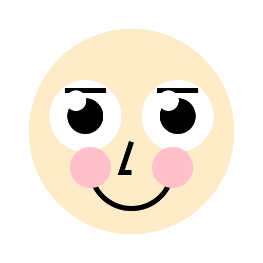 Cartoon Face with Big Eyes Looking Up - DrawGPT