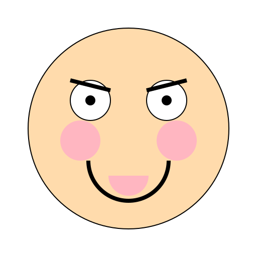 Surprised Cartoon Face Looking Up Towards the Right - DrawGPT