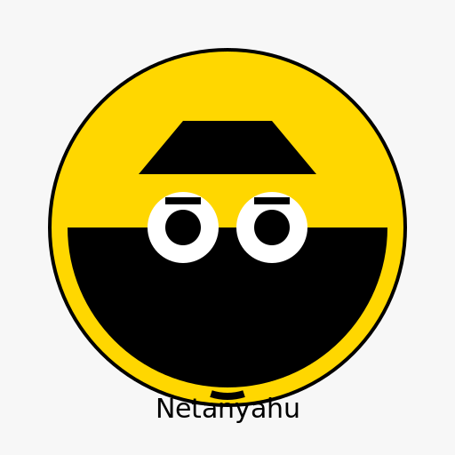 Cartoon of Netanyahu - DrawGPT