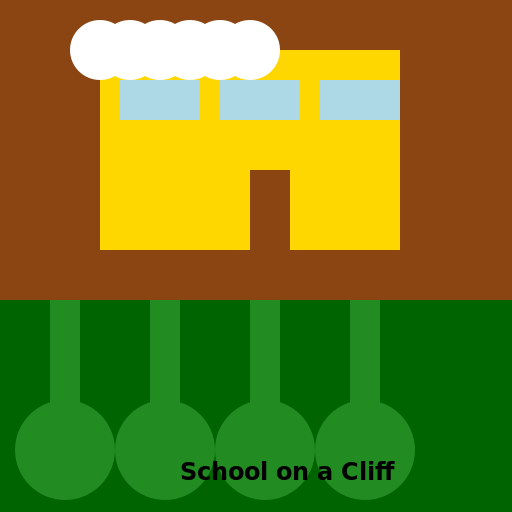 School on a Cliff - DrawGPT